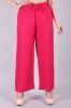 Rayon Pink Palazzo with Draw Strings