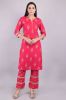 Printed Pink Kurta with Trouser