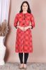 Women Multicolor Ethnic Motifs Printed Pure Cotton Straight Kurta