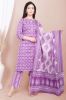 Premium Cotton Purple Pintex Kurta with Palazzo Pants and White Dupatta Ethnic Set