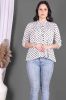 Black and White Polka Dotted Cotton Top