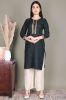 Solid Teal Green Ethnic Rayon Kurta