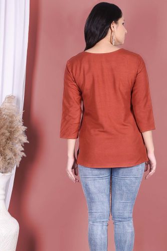 Solid Maroon Cotton Top