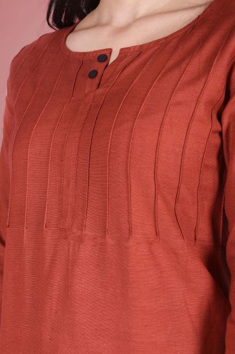 Solid Maroon Cotton Top