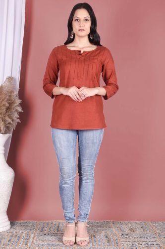 Solid Maroon Cotton Top